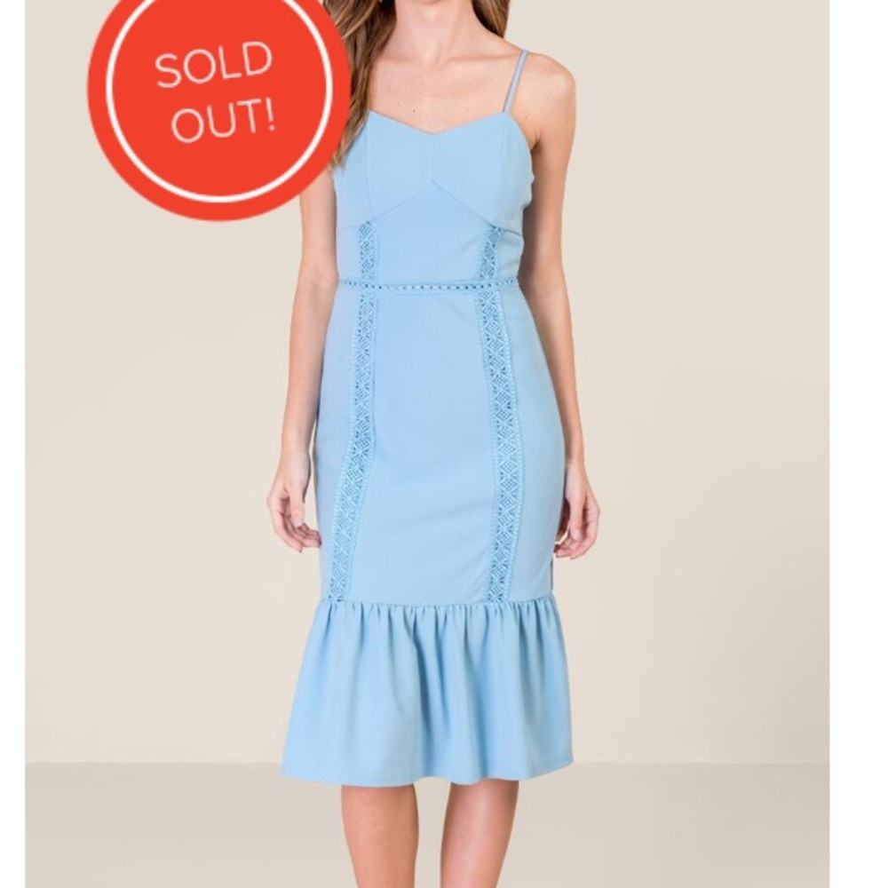 Francescas/Mi Ami Jane Crochet Insert Scuba Dress